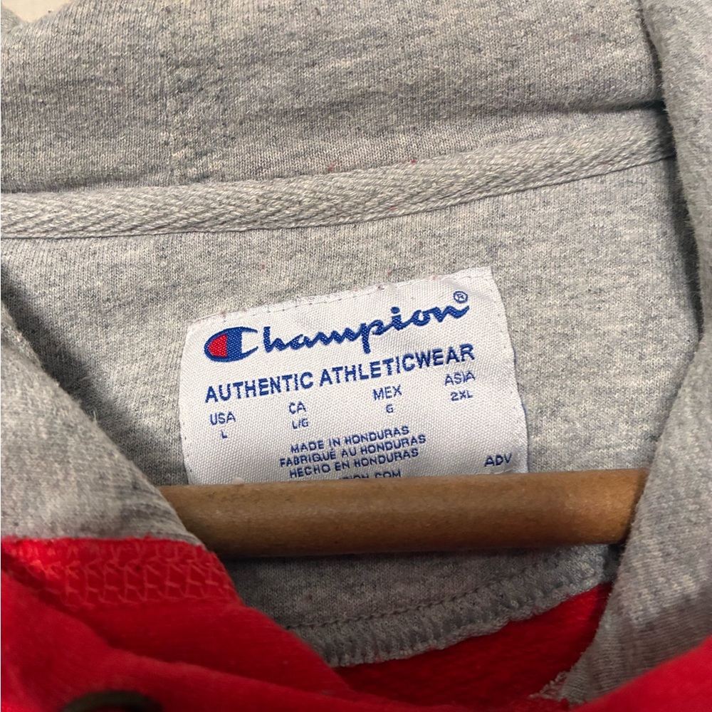 Champion Men's Vibrant Red Hoodie - Picture 3 of 3